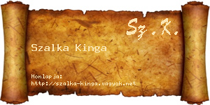 Szalka Kinga névjegykártya